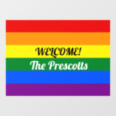 カスタムレインボー旗プライド月ウィンドウの固定 ウィンドウサイン (シート)