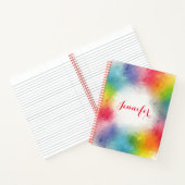 カスタムレインモダンボーカラーテンプレート ノートブック (内部)