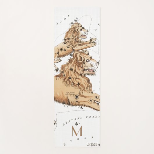 カスタムレオコンステレーション占星術〔占星術の〕十二宮図スターズ ヨガマット (正面)