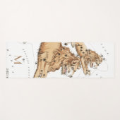 カスタムレオコンステレーション占星術〔占星術の〕十二宮図スターズ ヨガマット (正面(横))