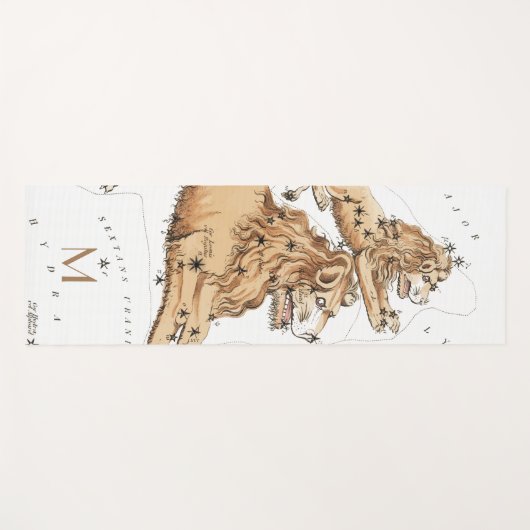 カスタムレオコンステレーション占星術〔占星術の〕十二宮図スターズ ヨガマット (正面(横))