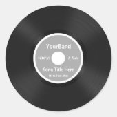 カスタムレコードの個人用設定 ラウンドシール (正面)