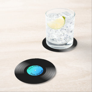 カスタムレコードラウンド紙コースター ラウンドペーパーコースター