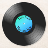 カスタムレコードラウンド紙コースター ラウンドペーパーコースター (正面)