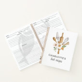 カスタムレシピテンプレートノート ノートブック (内部)