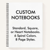 カスタムレシピパーソナライズされたノートブック空白のテンプレート ノートブック (正面)