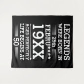 カスタムレジェンドが生まれた日月年時代 タペストリー (正面(横))