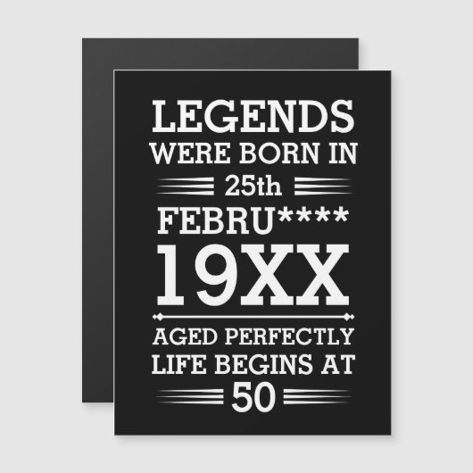 カスタムレジェン生まれトが日付月年の年齢にあった (正面/裏面)