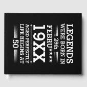 カスタムレジェン生まれトが日付月年の年齢にあった ゲストブック (正面)