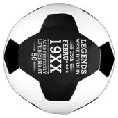 カスタムレジェン生まれトが日付月年の年齢にあった サッカーボール (回転)