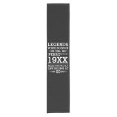 カスタムレジェン生まれトが日付月年の年齢にあった ショートテーブルランナー (正面)