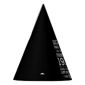 カスタムレジェン生まれトが日付月年の年齢にあった パーティーハット (左)