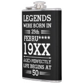 カスタムレジェン生まれトが日付月年の年齢にあった フラスク (左)