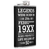 カスタムレジェン生まれトが日付月年の年齢にあった フラスク (右)