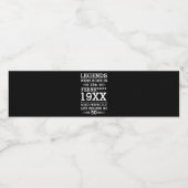 カスタムレジェン生まれトが日付月年の年齢にあった ペットボトルラベル (シングルラベル)