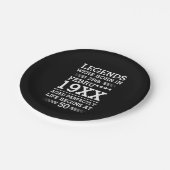 カスタムレジェン生まれトが日付月年の年齢にあった ペーパープレート (アングル)