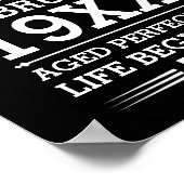 カスタムレジェン生まれトが日付月年の年齢にあった ポスター (角)