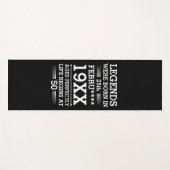 カスタムレジェン生まれトが日付月年の年齢にあった ヨガマット (正面(横))