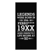 カスタムレジェン生まれトが日付月年の年齢にあった ラックカード (正面)