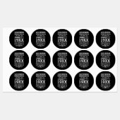 カスタムレジェン生まれトが日付月年の年齢にあった ラベル (シート)