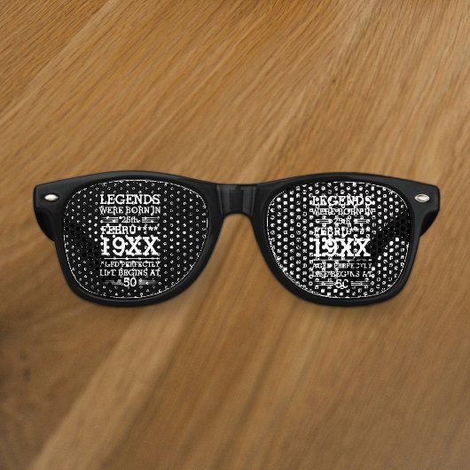 カスタムレジェン生まれトが日付月年の年齢にあった レトロサングラス
