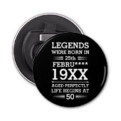 カスタムレジェン生まれトが日付月年の年齢にあった 栓抜き (正面)