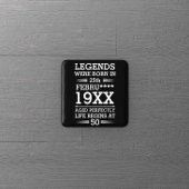 カスタムレジェン生まれトが日付月年の年齢にあった 缶バッジ