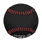 カスタムレジェン生まれトが日付月年の年齢にあった 野球ボール (裏面)