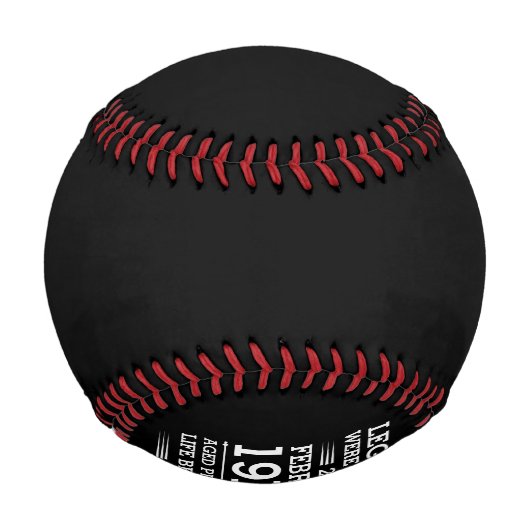 カスタムレジェン生まれトが日付月年の年齢にあった 野球ボール (正面)