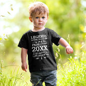 カスタムレジェン生まれトは日付月年の年齢で~だった トドラーTシャツ