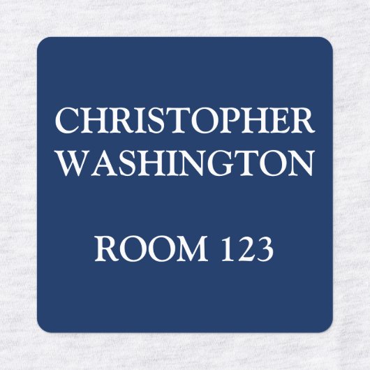 カスタムレジデンシャルホームブルーアイアンオンウェア ラベル (デザイン2)