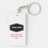 カスタムレストランまたはショップまたはオフィスのトイレ キーホルダー (裏面)