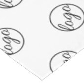 カスタムレストラントレードショービジネスロゴ テーブルクロス (アングル)