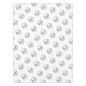 カスタムレストラントレードショービジネスロゴ テーブルクロス (正面)