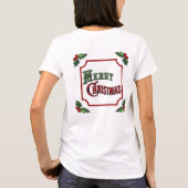 カスタムレストランメリークリスマス Tシャツ (裏面)