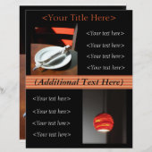 カスタムレストラン広告/メニューフライヤー (正面/裏面)