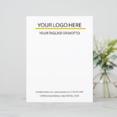 カスタムレターヘッドテンプレート (スタンド正面)