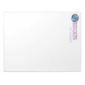 カスタムレターヘッドノートパッド8 1/2 X 11 ノートパッド (正面)