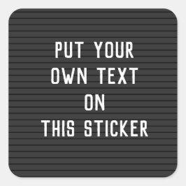 カスタムレターボードシール スクエアシール