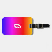カスタムレターラゲージタグ虹色 ラゲッジタグ (正面横)
