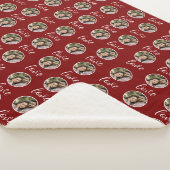 カスタムレッドシェルパフォトブランケット | バレンタインの贈り物 シェルパブランケット (3/4)