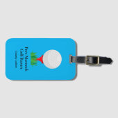 カスタムレッドティーゴルフラゲッジタグ ラゲッジタグ (正面横)