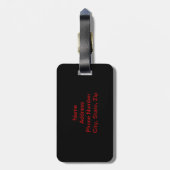 カスタムレッドドラゴンアパララララララゲッジタグ ラゲッジタグ (裏面縦)