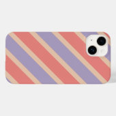 カスタムレッドパープルイエローパステルモノグラム Case-Mate iPhoneケース (裏面 (横))