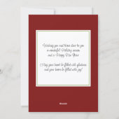 カスタムレッドベリーグリーンホリー植物株 シーズンカード (裏面)