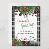 カスタムレッドベリーグリーンホリー植物株 シーズンカード (正面)