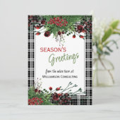 カスタムレッドベリーグリーンホリー植物株 シーズンカード (スタンド正面)