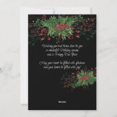 カスタムレッドベリーグリーンホリー植物株 シーズンカード (裏面)