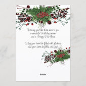 カスタムレッドベリーグリーンホリー植物株 シーズンカード (裏面)