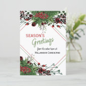 カスタムレッドベリーグリーンホリー植物株 シーズンカード (スタンド正面)